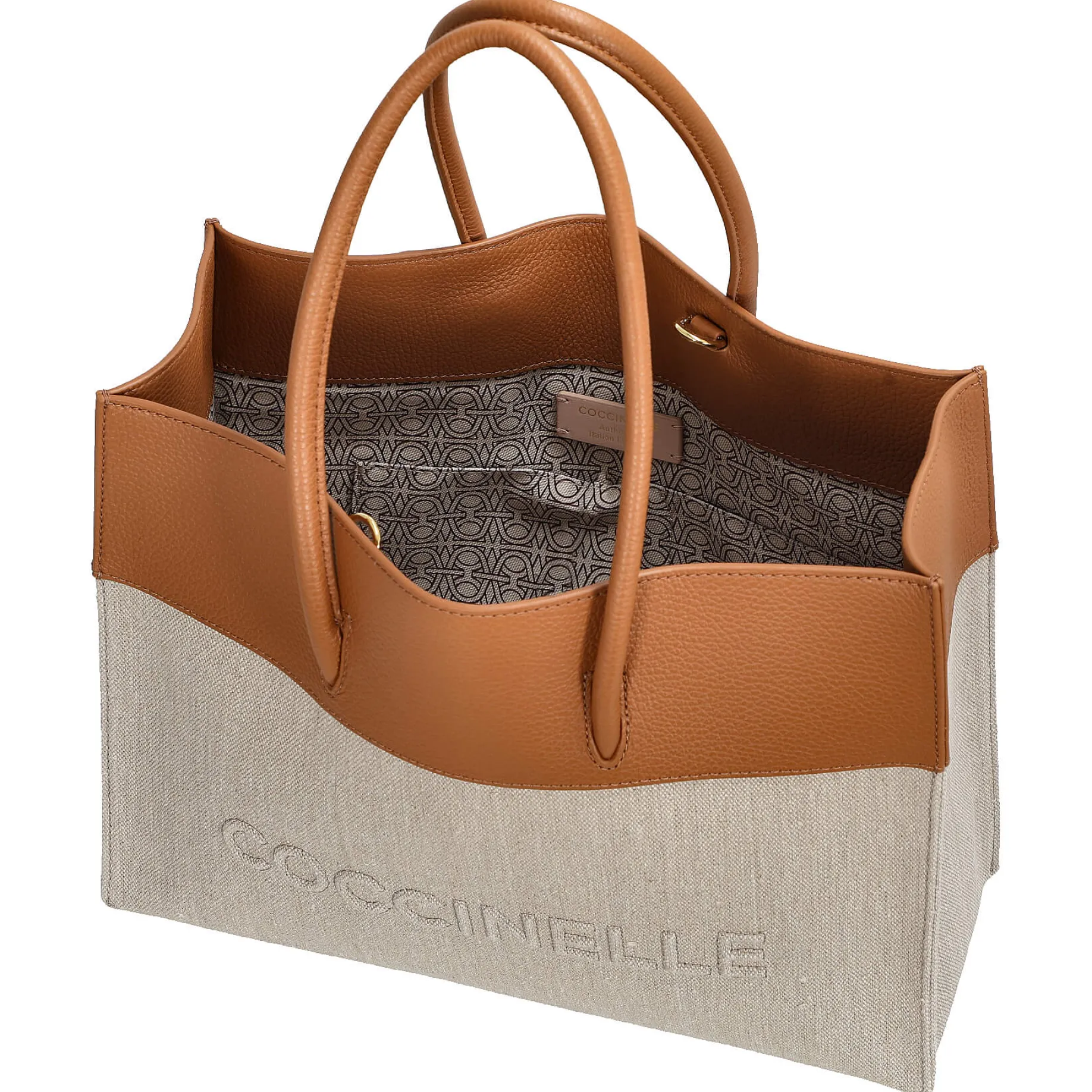 Myrtha Canvas - Umhängetasche 27 cm (natural/cuir)