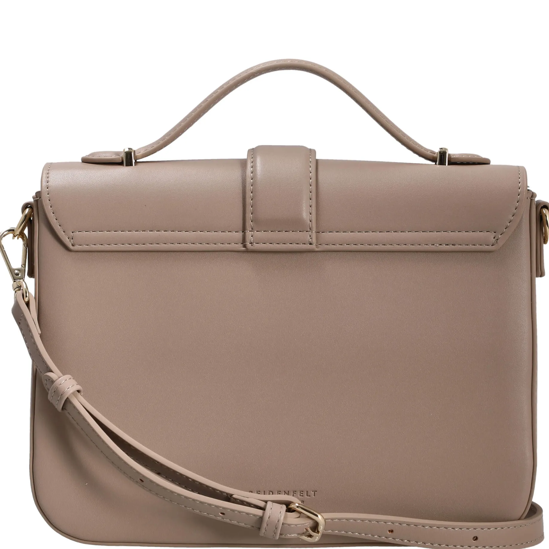 Nellim - Henkeltasche 25.5 cm (smooth taupe/gold)