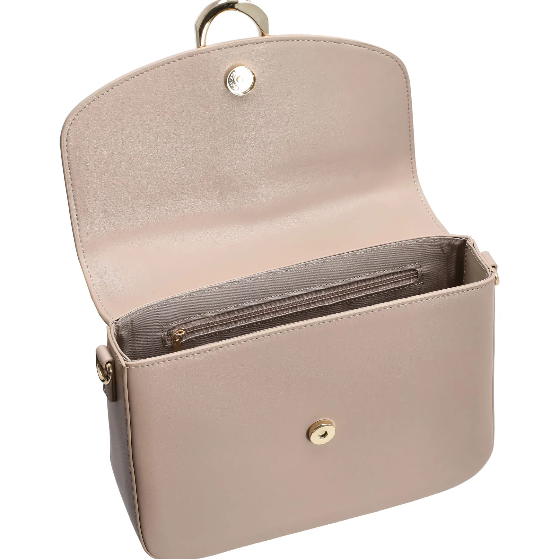 Nellim - Henkeltasche 25.5 cm (smooth taupe/gold)