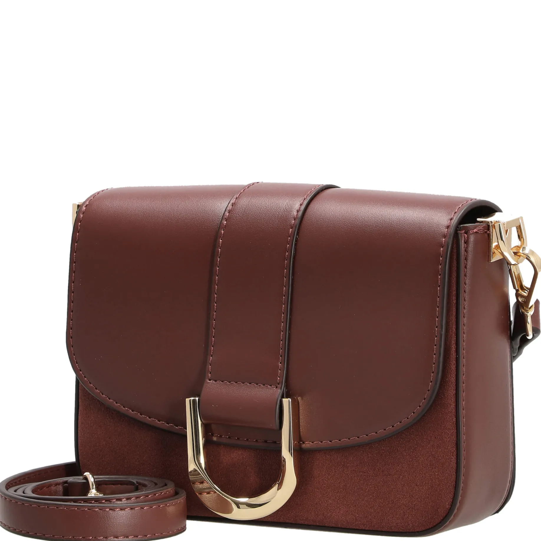 Nellim - Umhängetasche 18 cm (oxblood/gold)