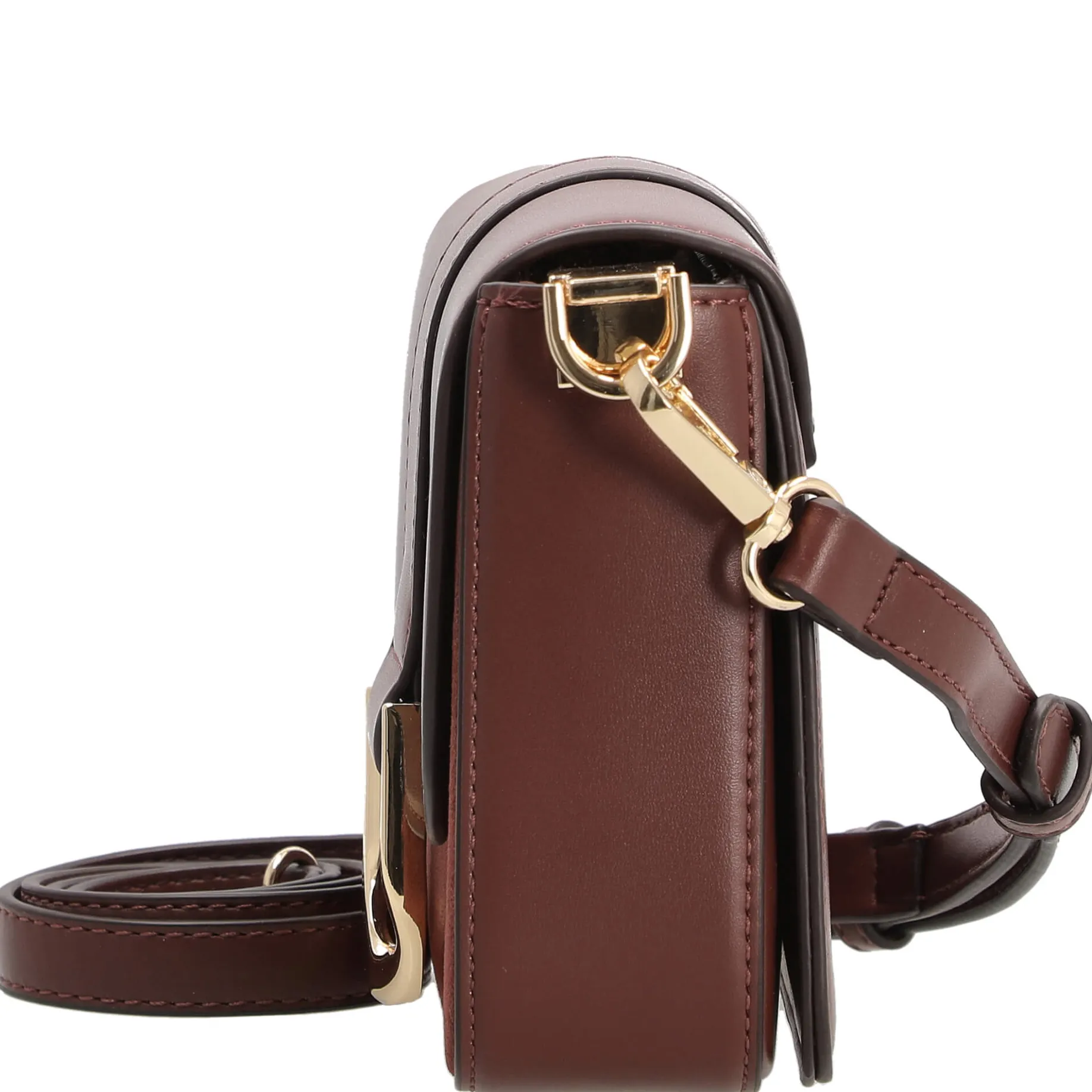 Nellim - Umhängetasche 18 cm (oxblood/gold)
