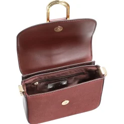 Nellim - Umhängetasche 18 cm (oxblood/gold)