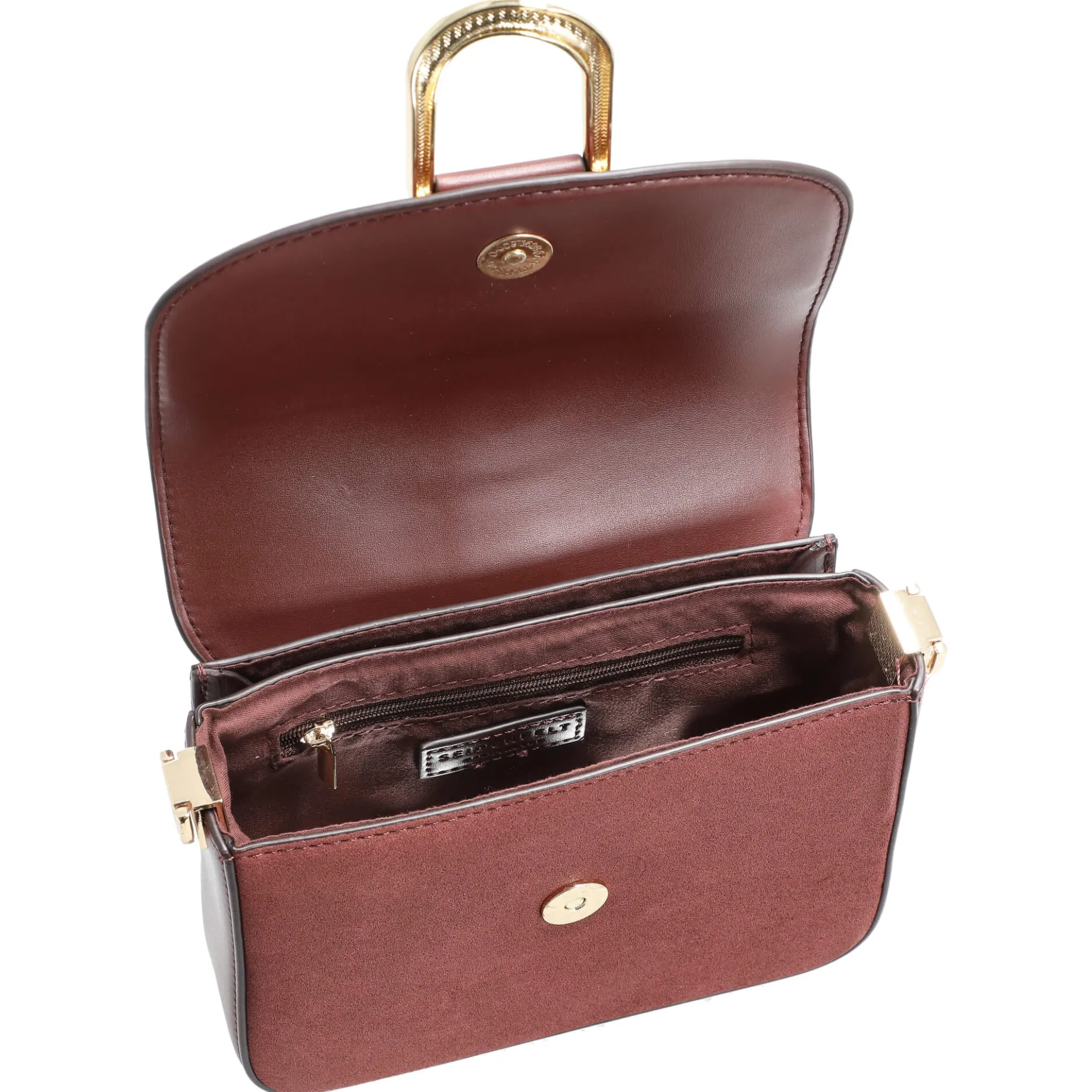Nellim - Umhängetasche 18 cm (oxblood/gold)