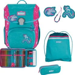 Neo DIN Exklusiv Superflash Extreme - Schulranzen Set 4tlg. (Unicorn)