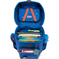 Neo Exklusiv Superflash - Schulranzen Set 4tlg. (Blue Dino)