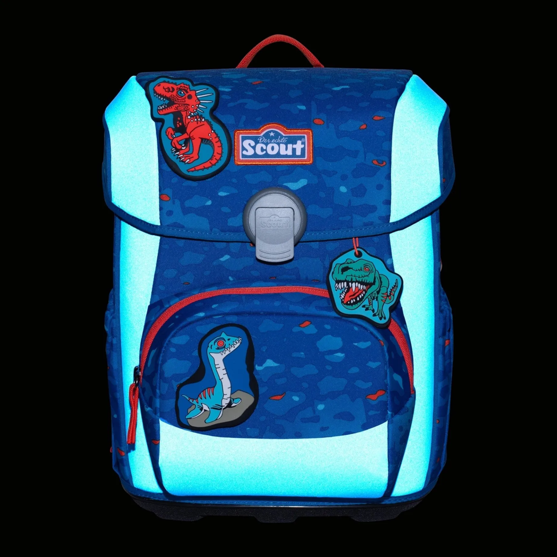 Neo Exklusiv Superflash - Schulranzen Set 4tlg. (Blue Dino)
