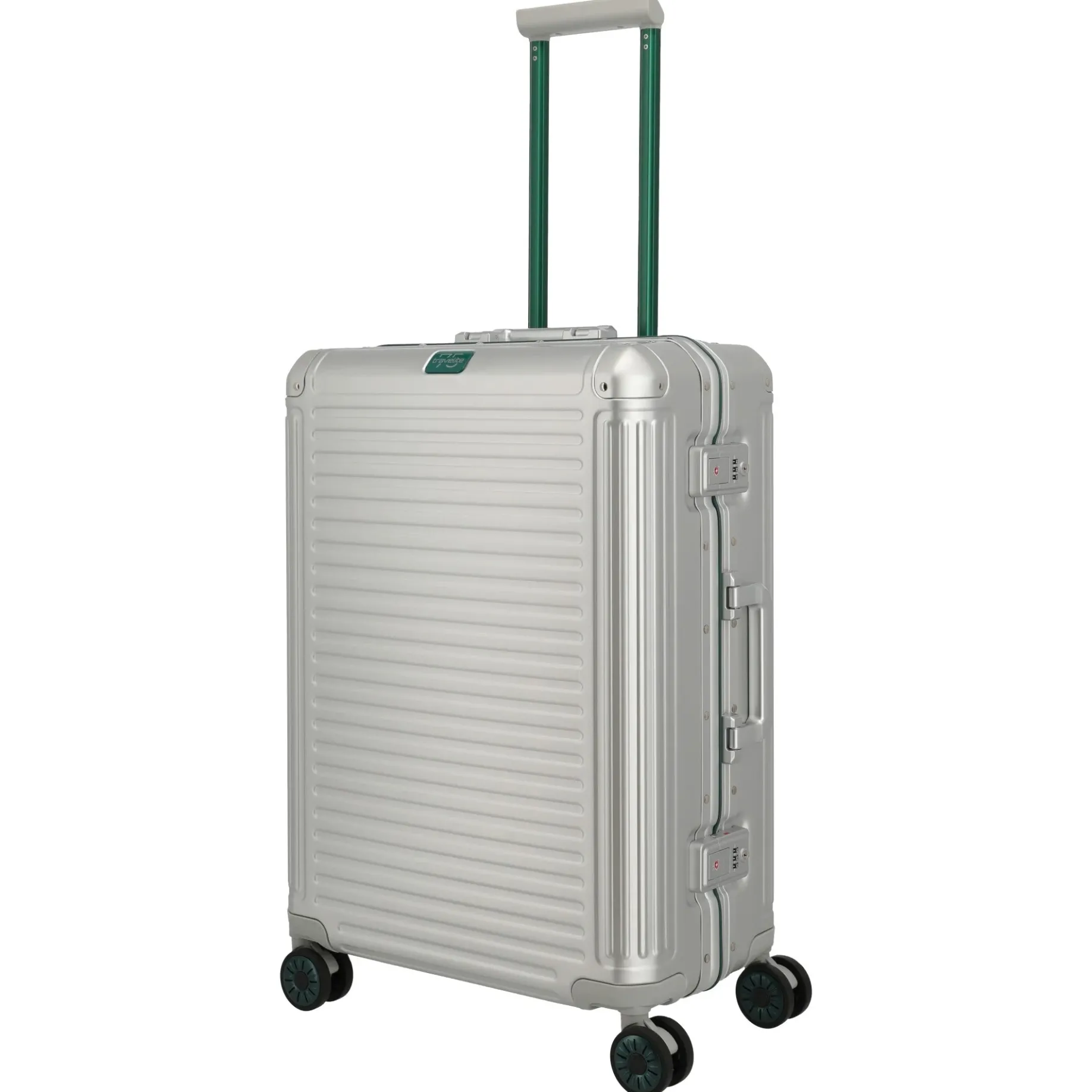Next 75 Jahre Jubiläums-Edition - 4-Rollen-Trolley M 67 cm (silber-grün)