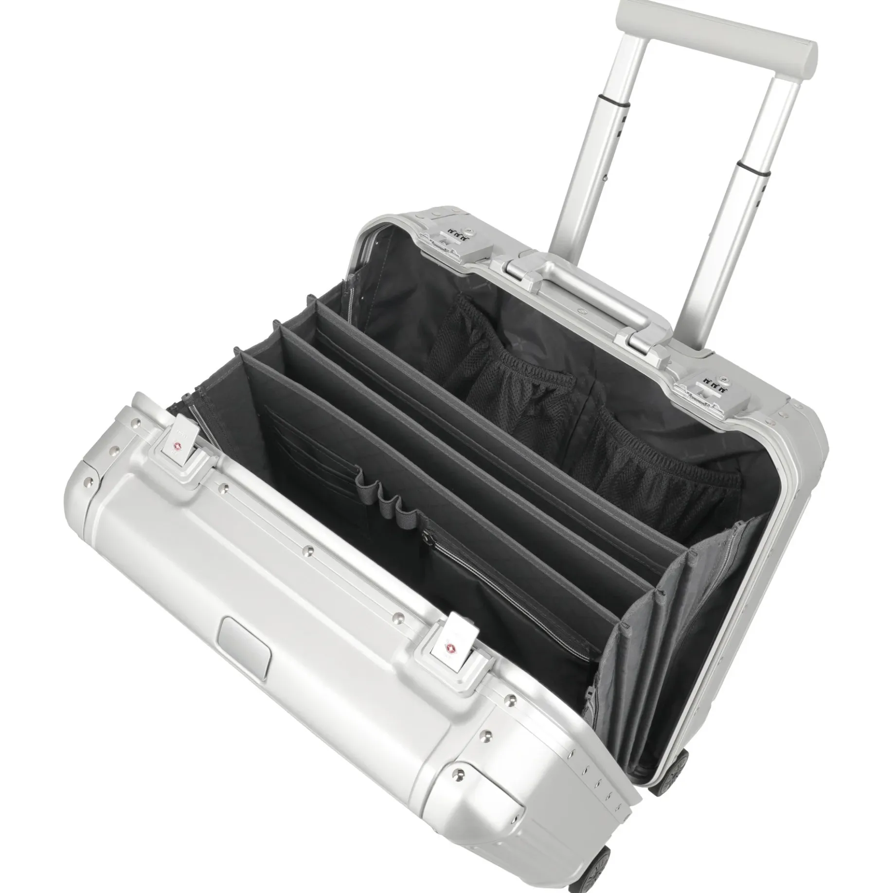 Next - 4-Rollen-Businesstrolley 45 cm (silber)