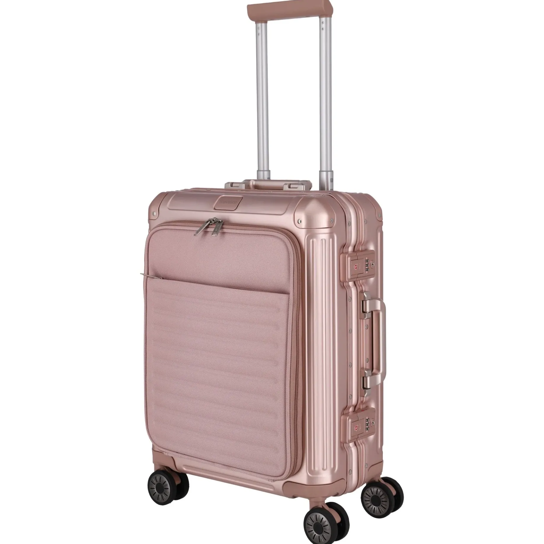 Next - 4-Rollen-Kabinentrolley mit Vortasche S 55 cm (rose)