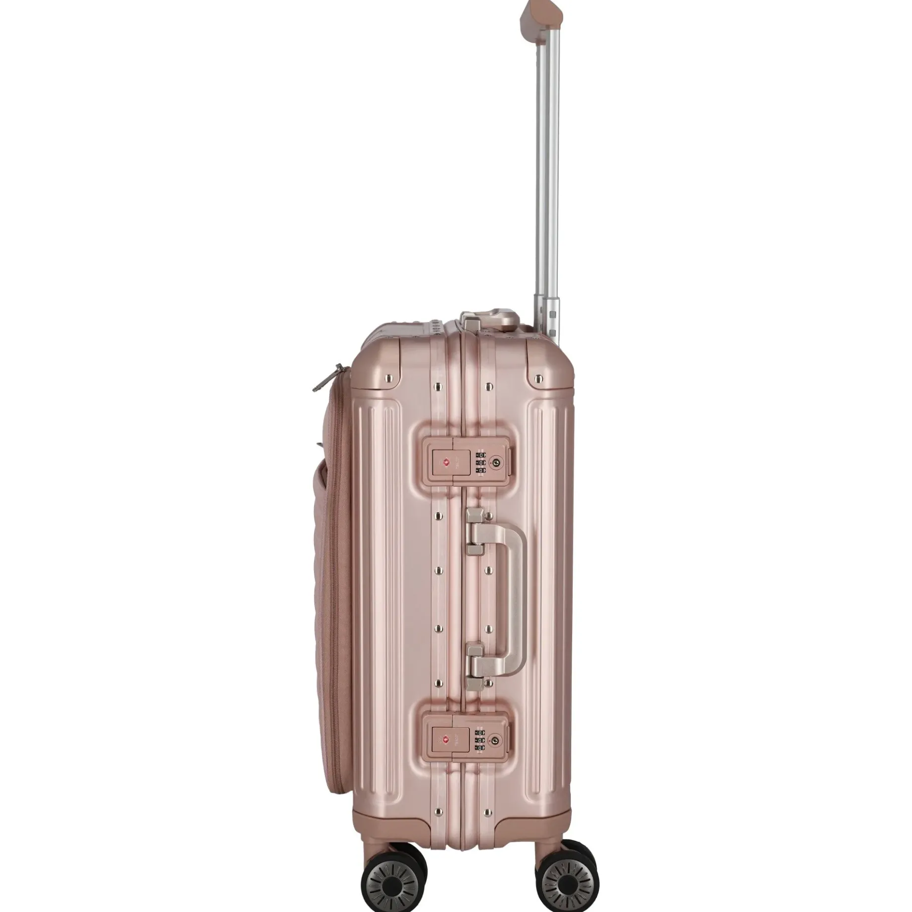 Next - 4-Rollen-Kabinentrolley mit Vortasche S 55 cm (rose)