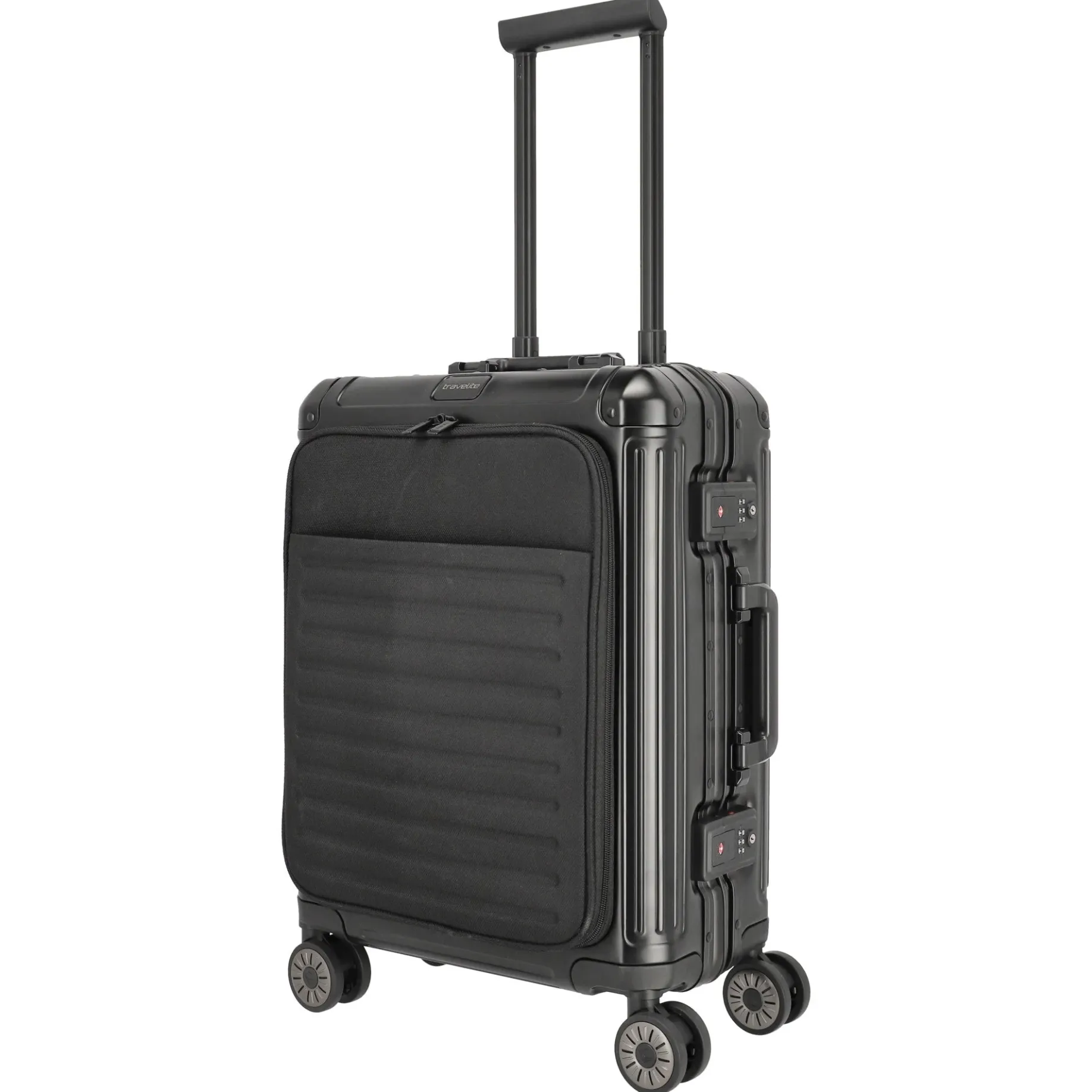 Next - 4-Rollen-Kabinentrolley mit Vortasche S 55 cm (black)