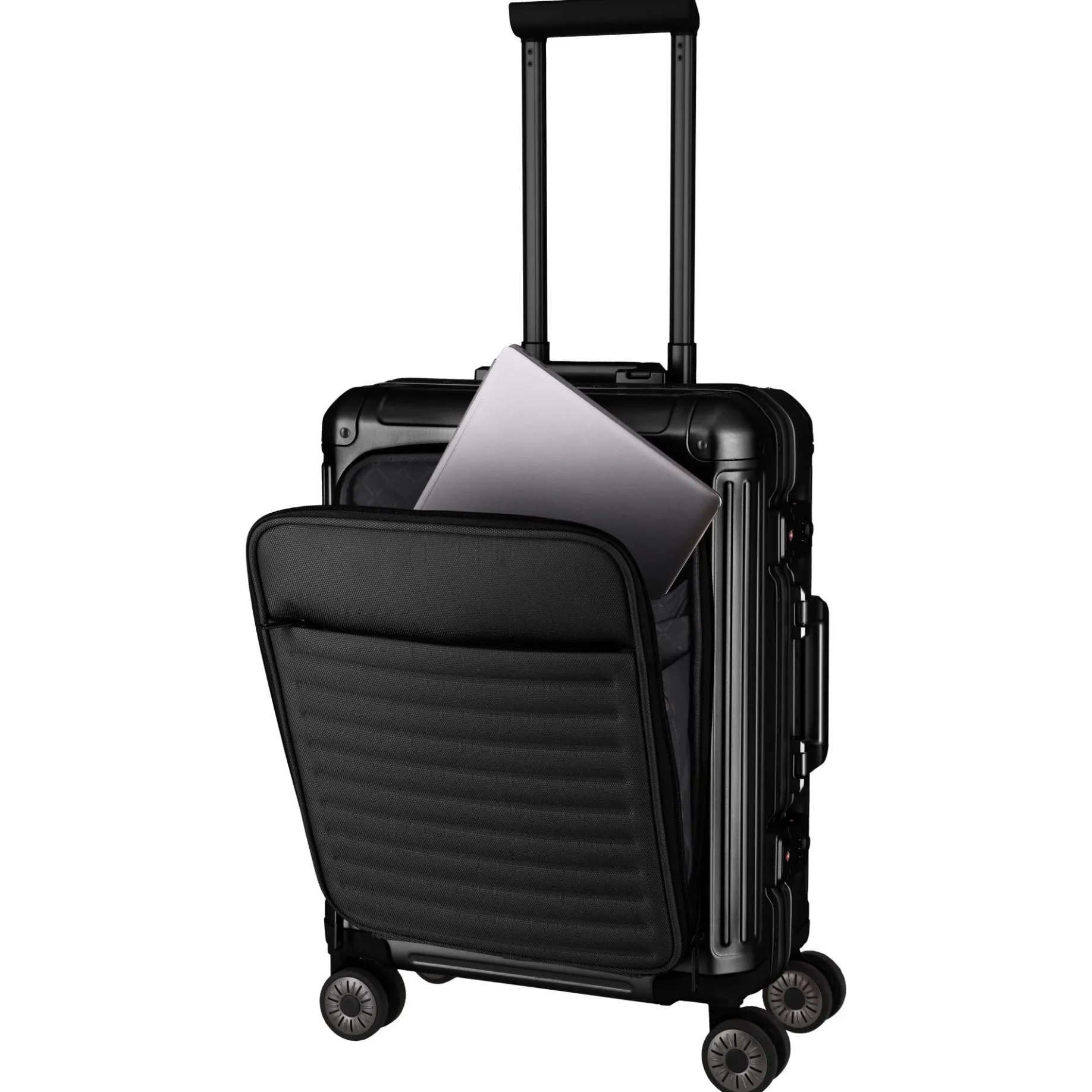 Next - 4-Rollen-Kabinentrolley mit Vortasche S 55 cm (black)