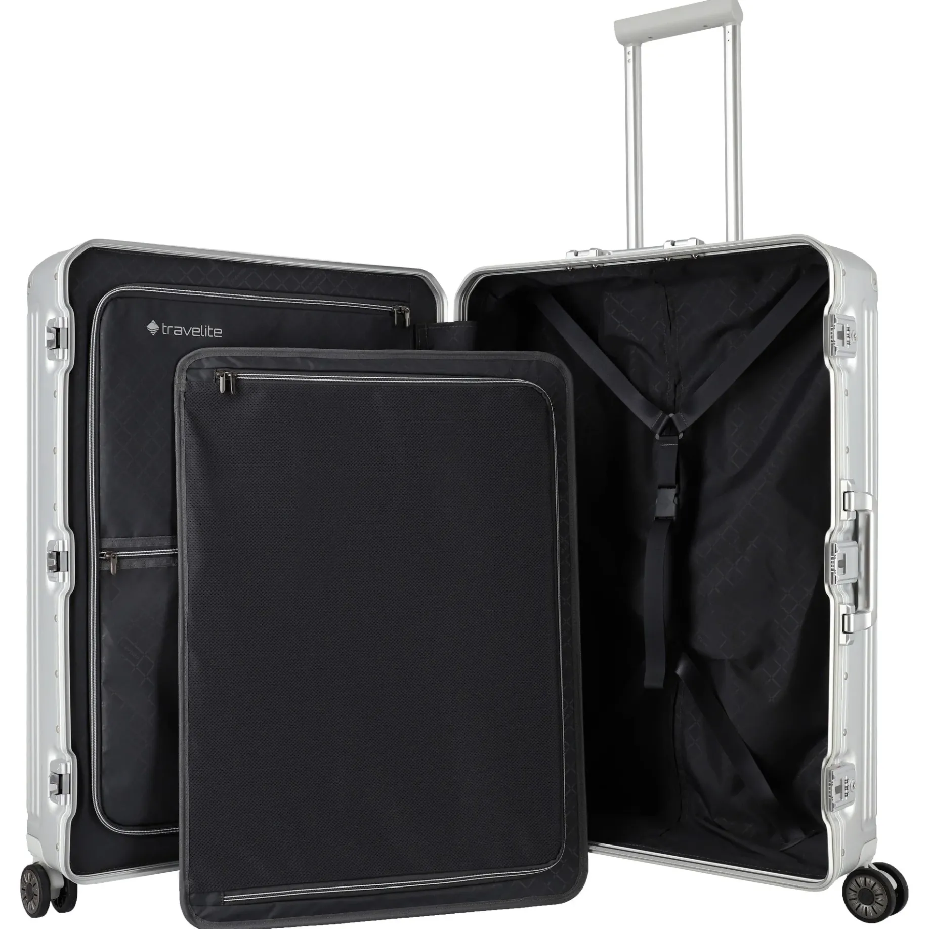Next - 4-Rollen-Trolley L 77 cm (silber)