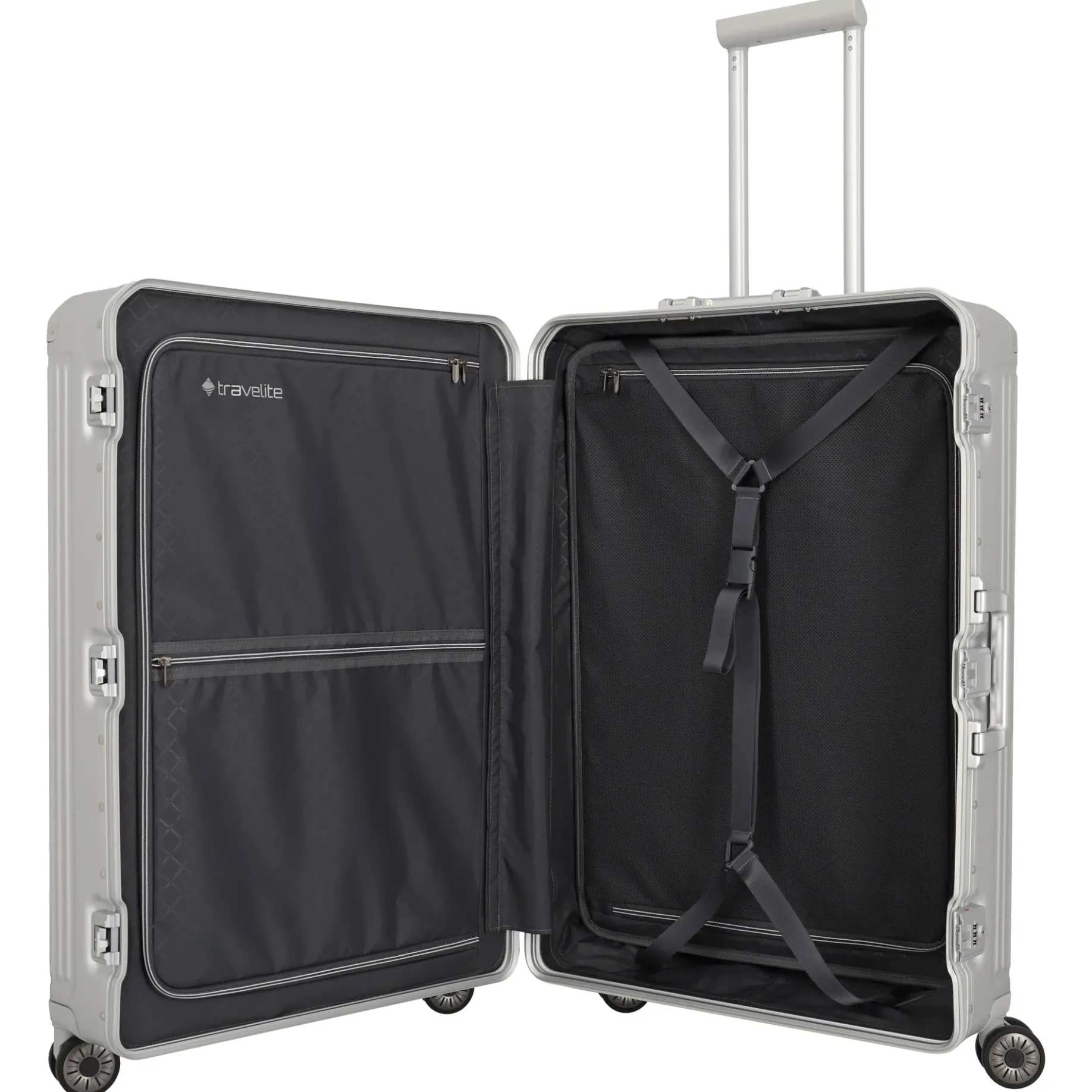 Next - 4-Rollen-Trolley L 77 cm (silber)