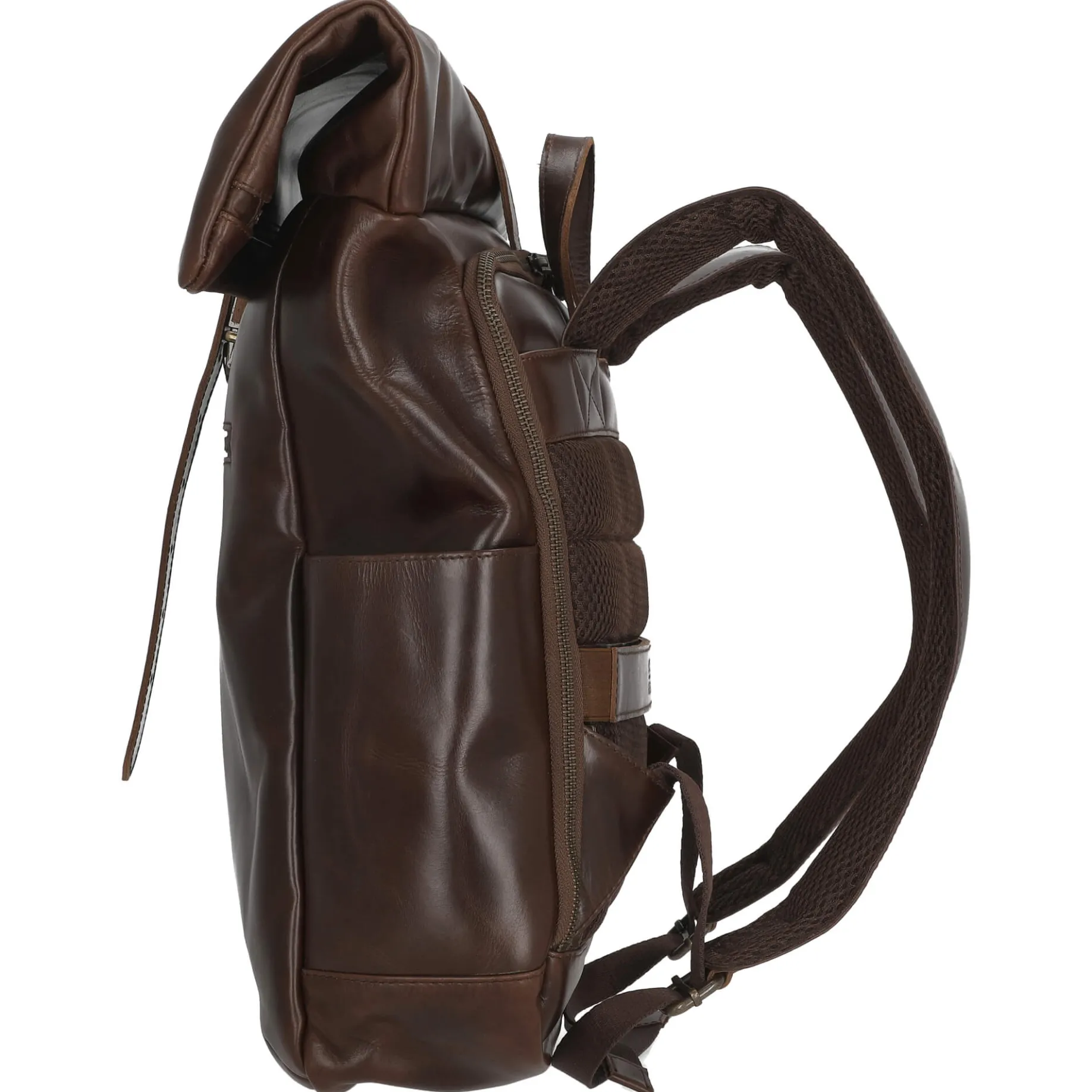 Norman - Rolltop Rucksack 61 cm (braun/blau)