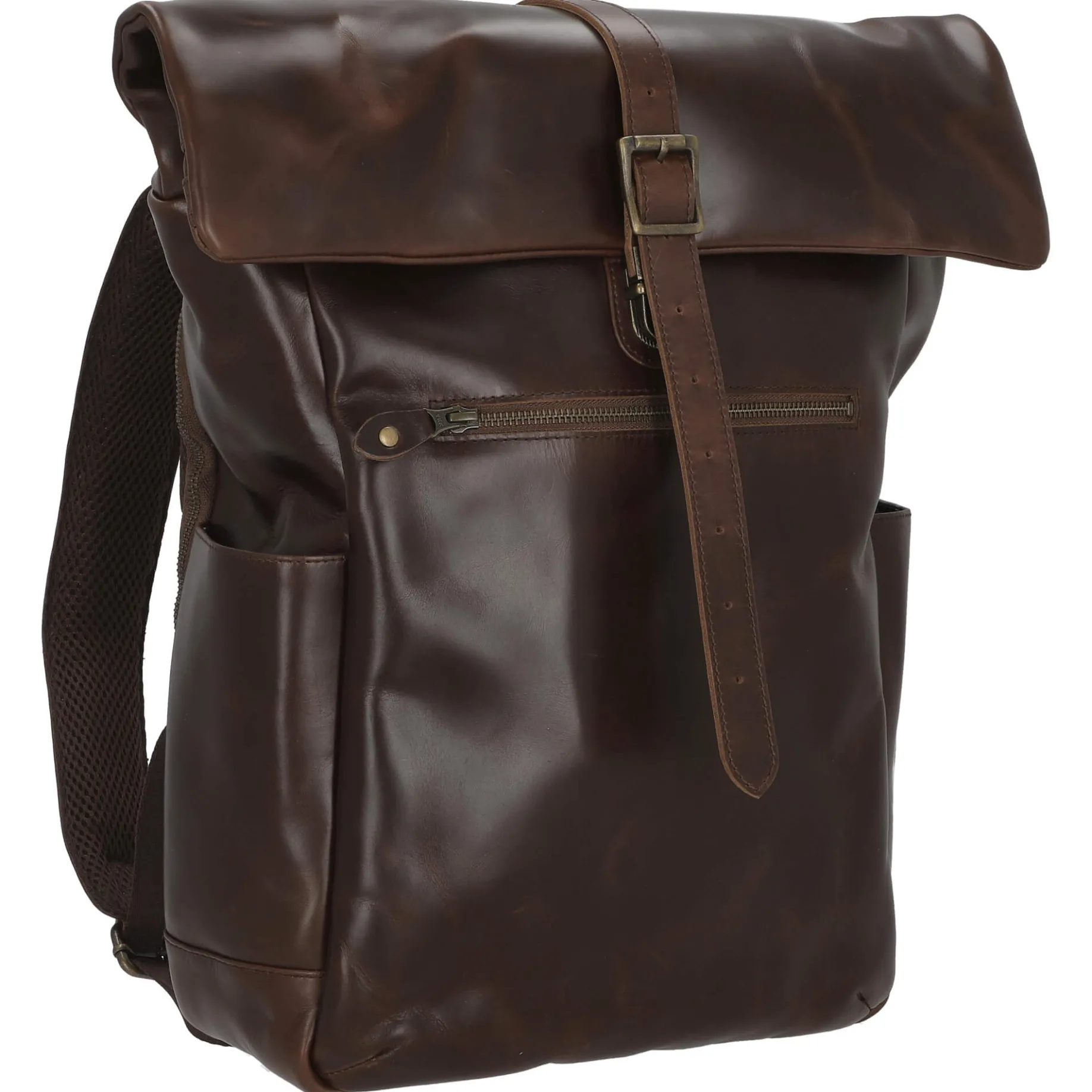 Norman - Rolltop Rucksack 61 cm (braun/blau)