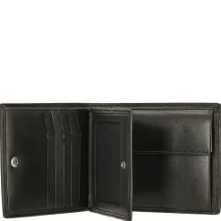 Norwegians Lykke - Geldbörse mit Klappe seitw. 12cc 12 cm RFID (black)