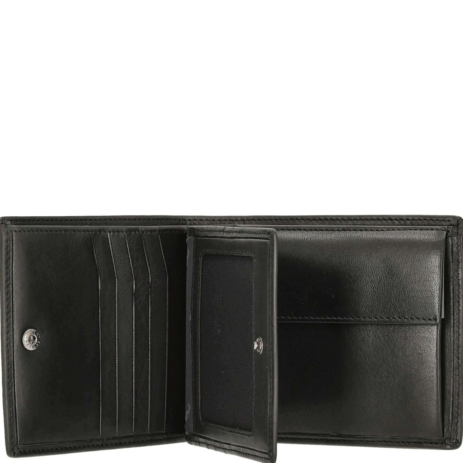 Norwegians Lykke - Geldbörse mit Klappe seitw. 12cc 12 cm RFID (black)