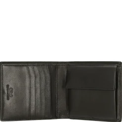 Norwegians Lykke - Geldbörse mit Klappe seitw. 12cc 12 cm RFID (black)