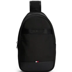 Nylon Travel Sling Bag - Umhängetasche 32 cm (schwarz)