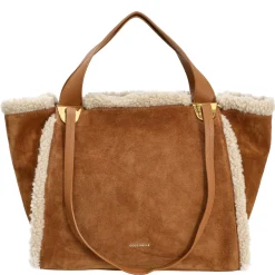 Oliver Eco Shearling - Shopper 35 cm (natural/cuir)