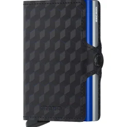 Optical Twinwallet - Geldbörse 16cc 10 cm RFID (titanium-blue)
