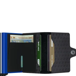 Optical Twinwallet - Geldbörse 16cc 10 cm RFID (titanium-blue)