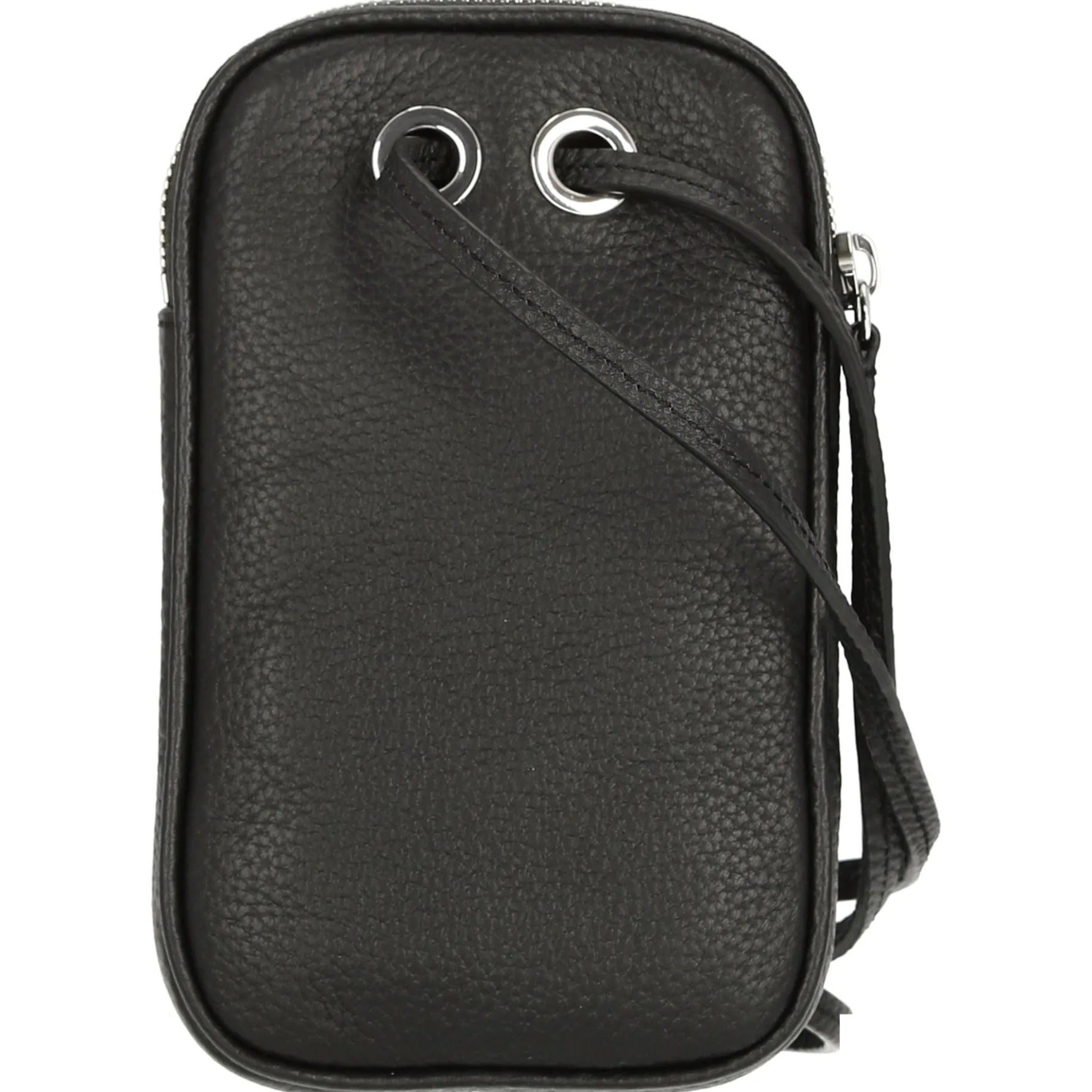 Origin Croc - Handytasche mit Kontrast-Krokodil 17 cm (black)