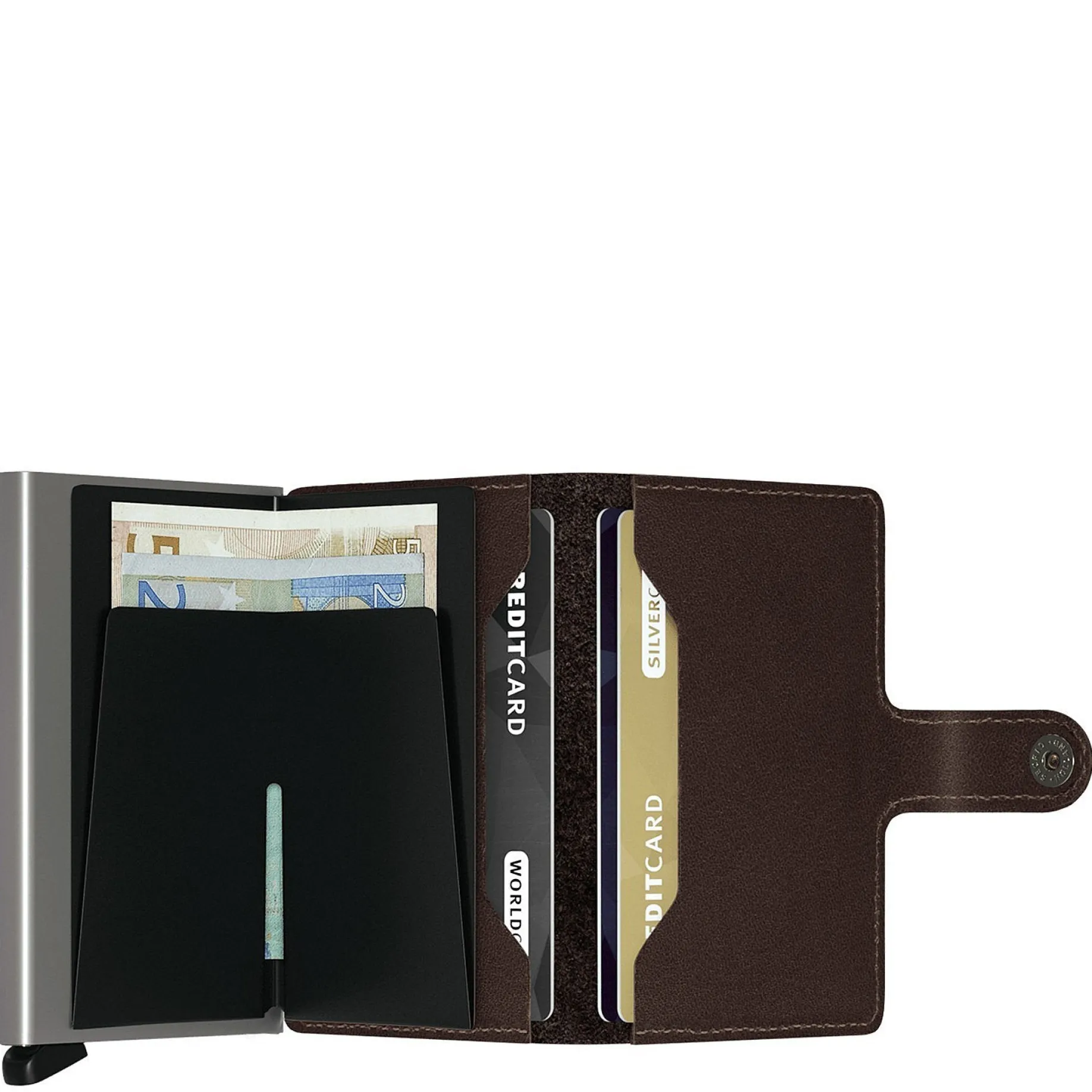 Original Miniwallet - Geldbörse RFID 6.5 cm (dark brown)