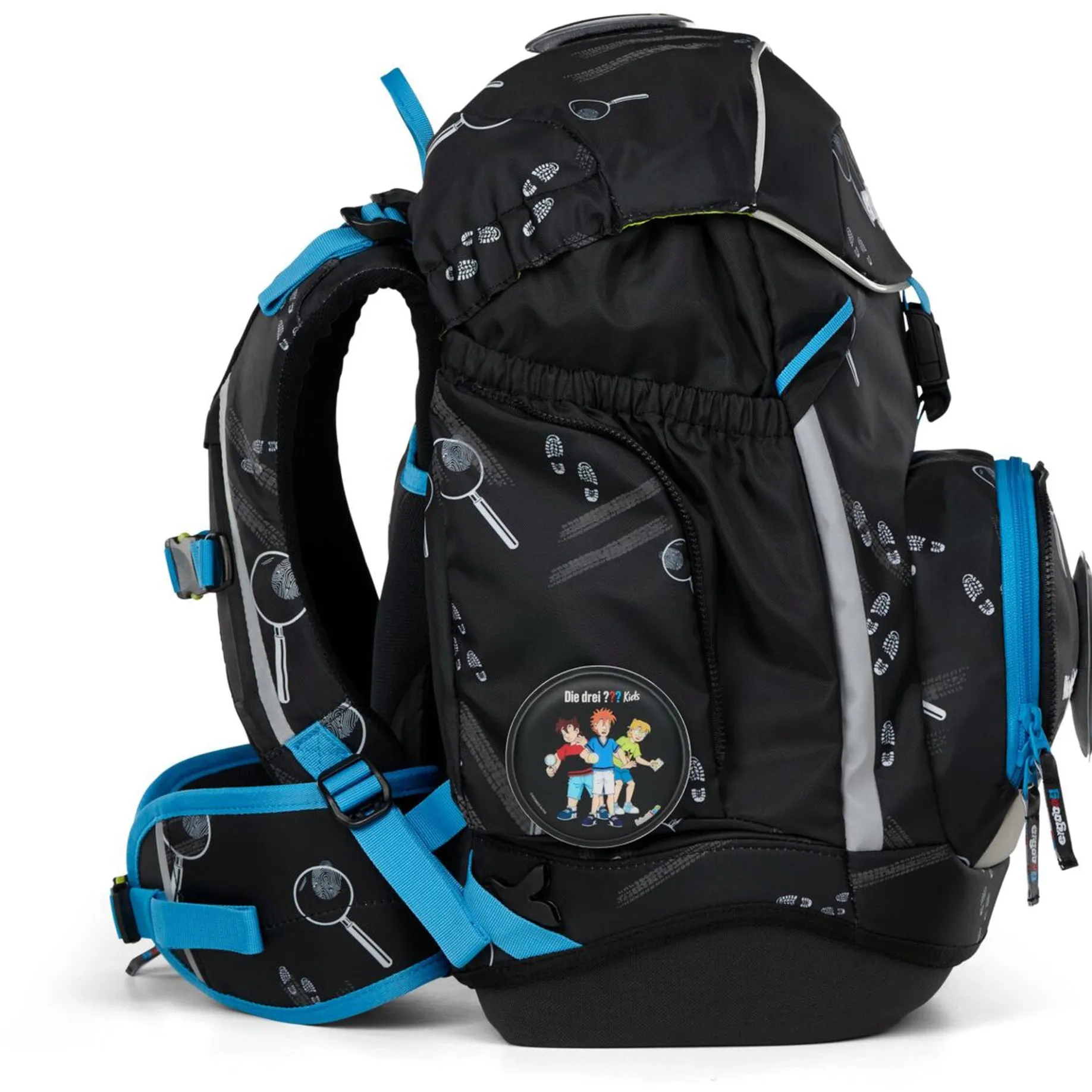 Pack "Die drei ???" - Schulrucksack Set 6tlg. Modell 2025 (Bärdektiv)