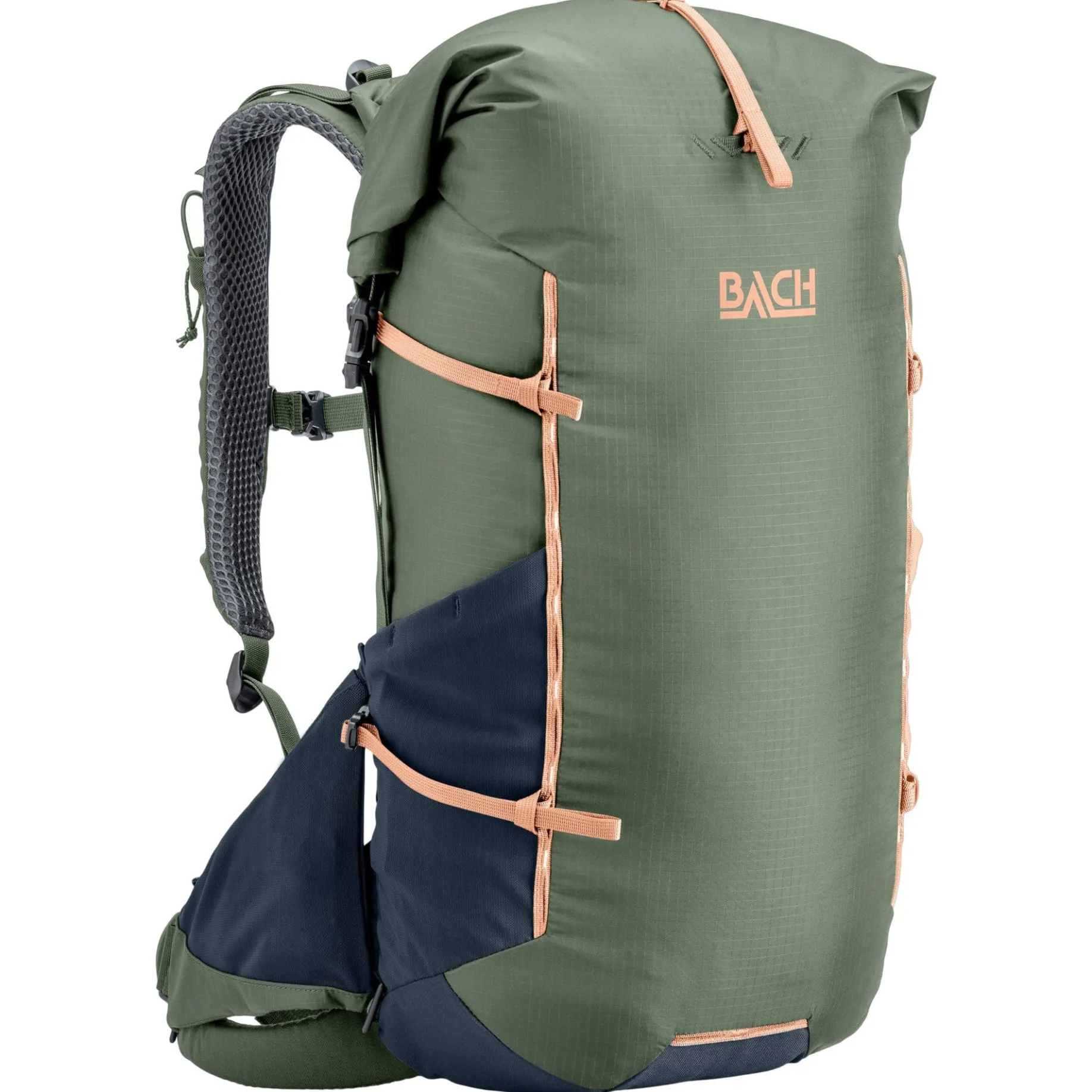 Pack Molecule 30 - Wanderrucksack (sage green/midnight blue, long)