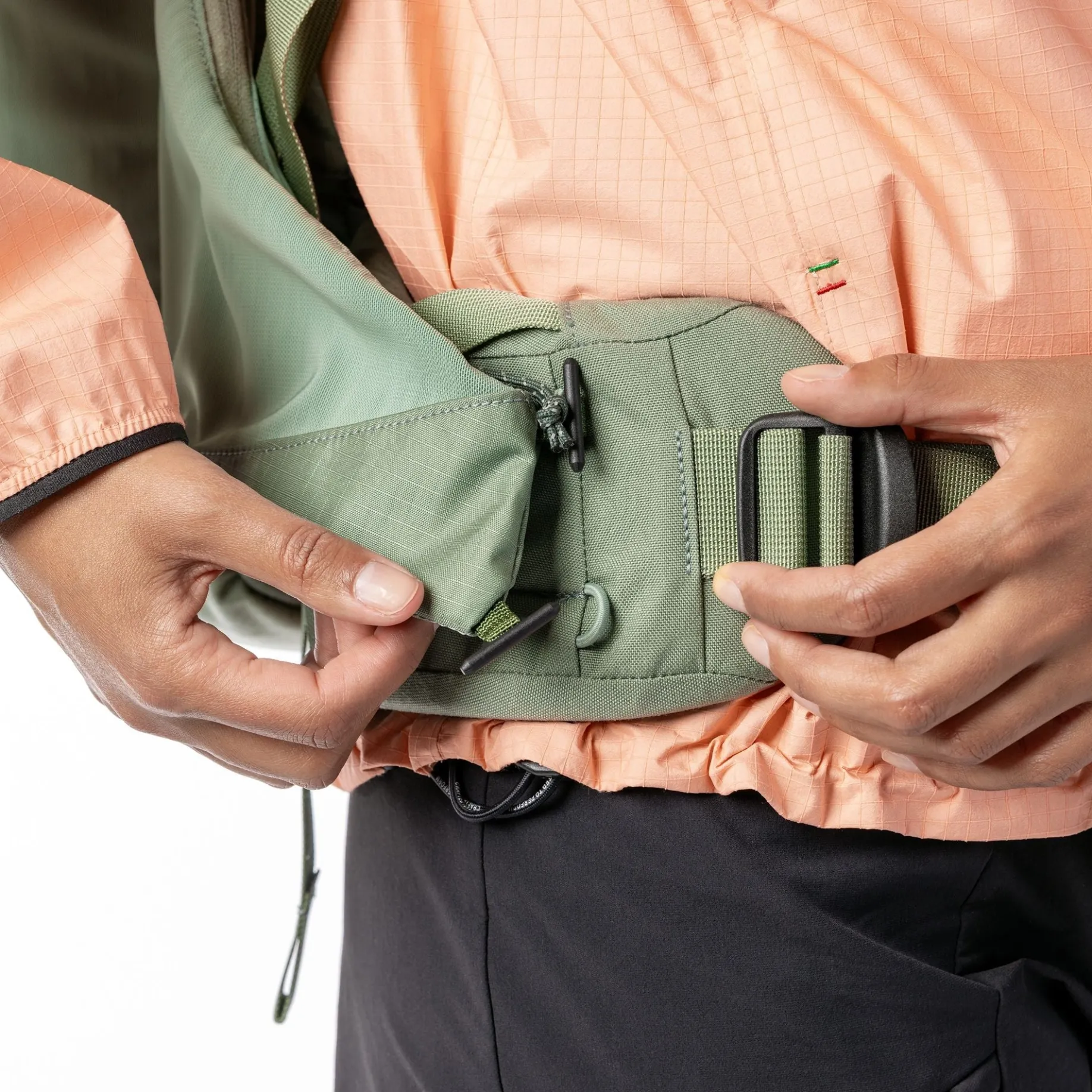 Pack Molecule 30 - Wanderrucksack (sage green/midnight blue, long)