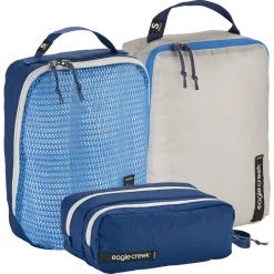 Pack-It Overnight Set - Packsack Set 3tlg. (az blue/grey)