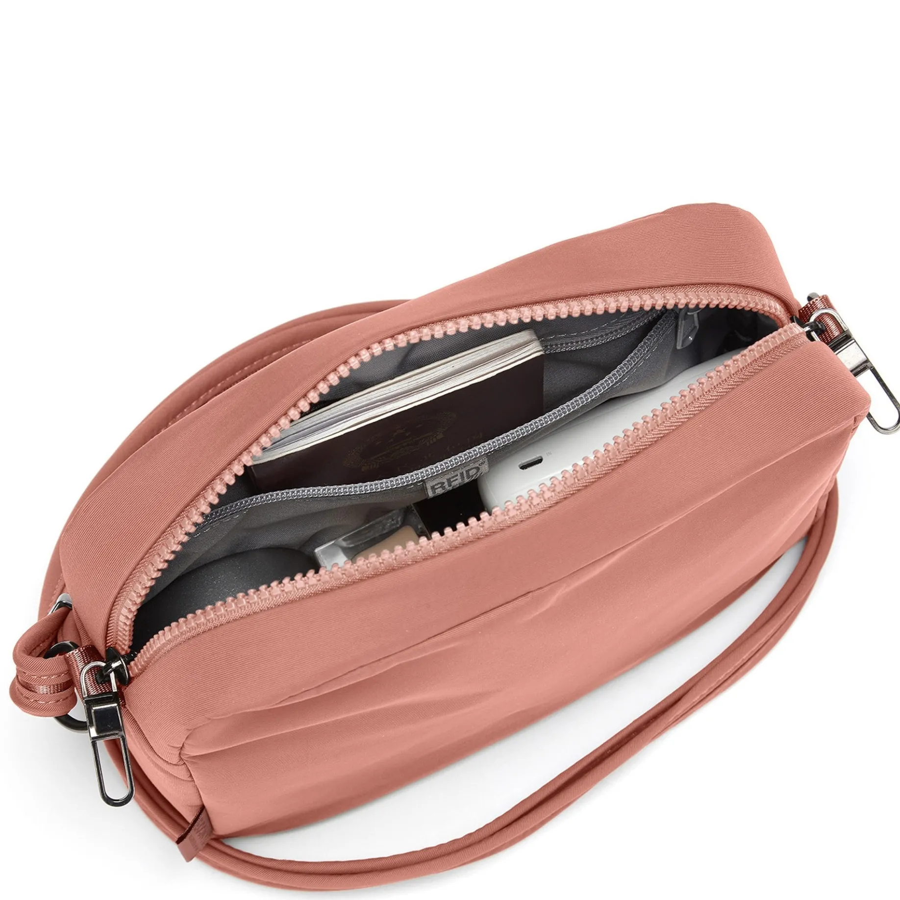 pacsafe Citysafe CX Square Crossbody - Umhängetasche 21 cm RFID (rose)