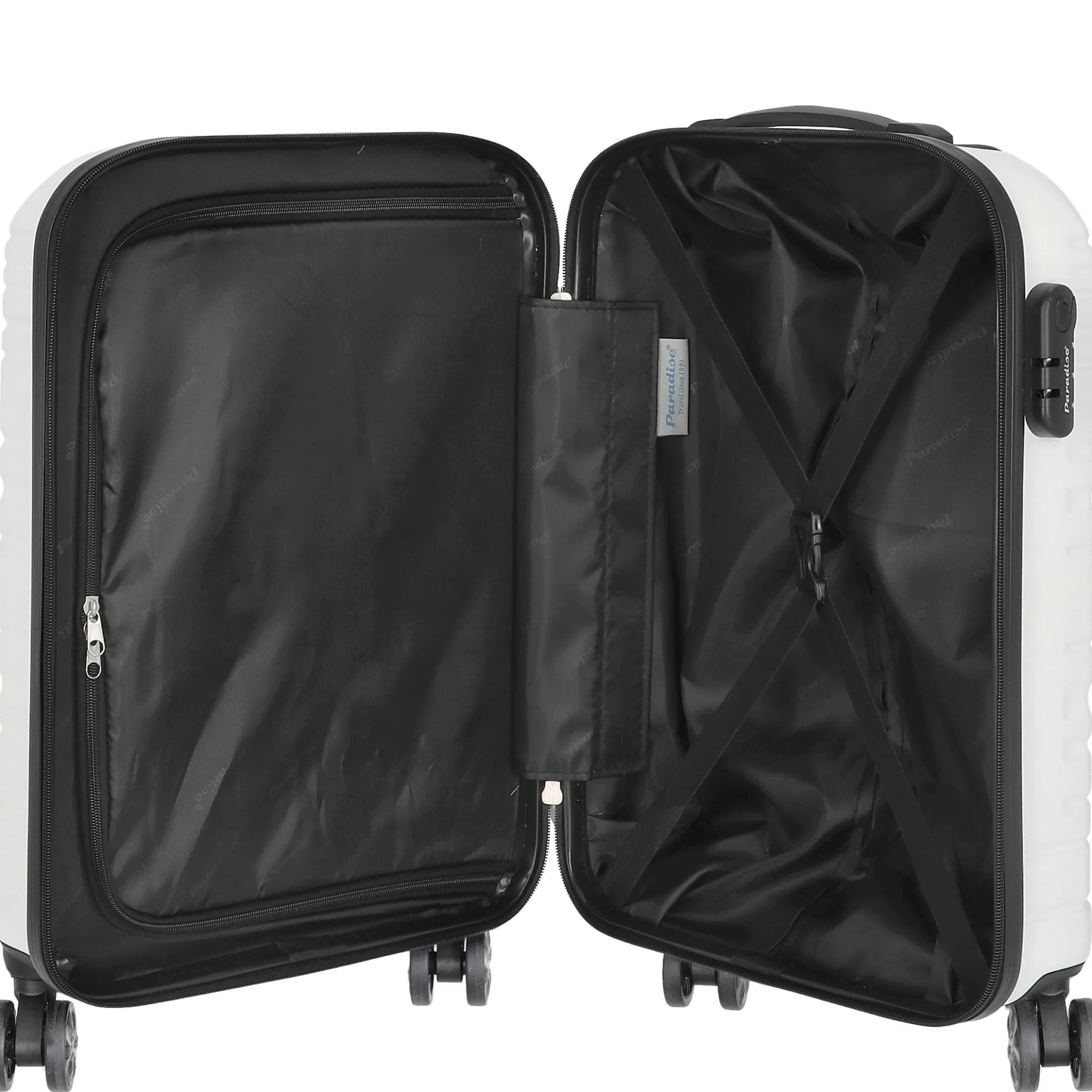 Paradise by Check.IN Santiago 2.0 - 4-Rollen-Kabinentrolley 55 cm (weiß)