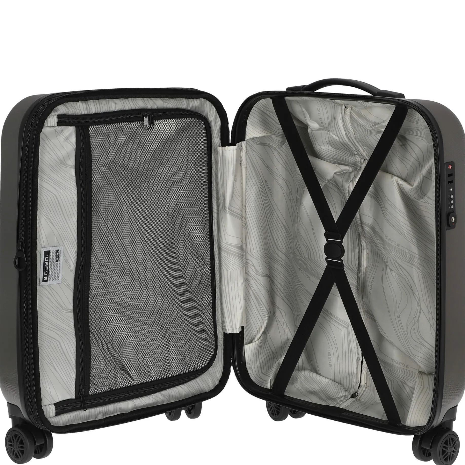 Paradise XP - 4-Rollen-Kabinentrolley 55 cm erw. (gris)