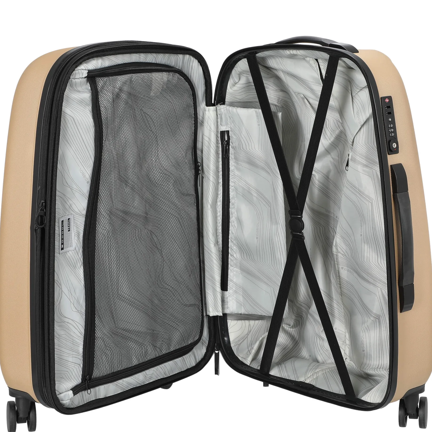 Paradise XP - 4-Rollen-Trolley M 67 cm erw. (beige)