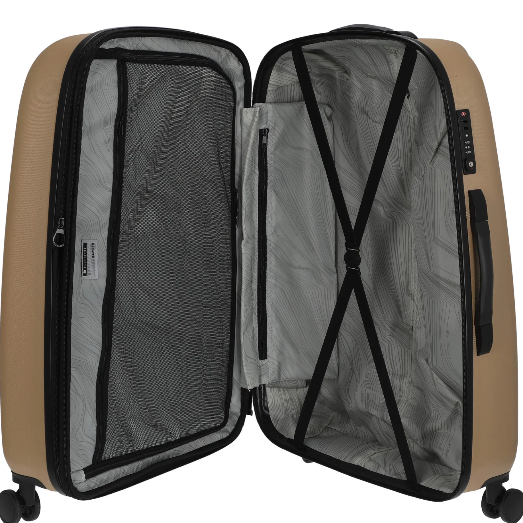 Paradise XP - 4-Rollen-Trolley Set 2tlg. (M+L) (beige)