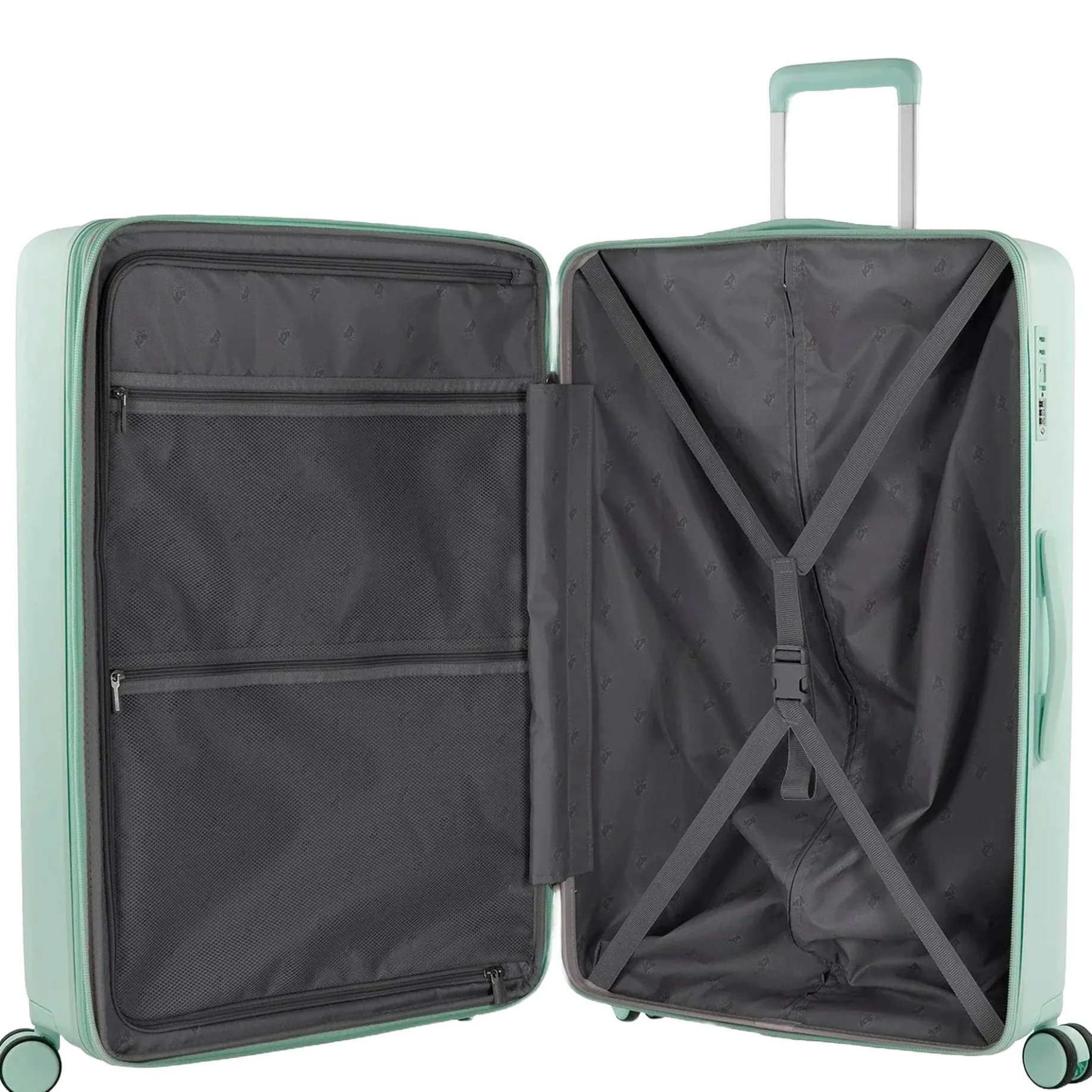 Pastel - 4-Rollen-Trolley L 76 cm erw. (mint)