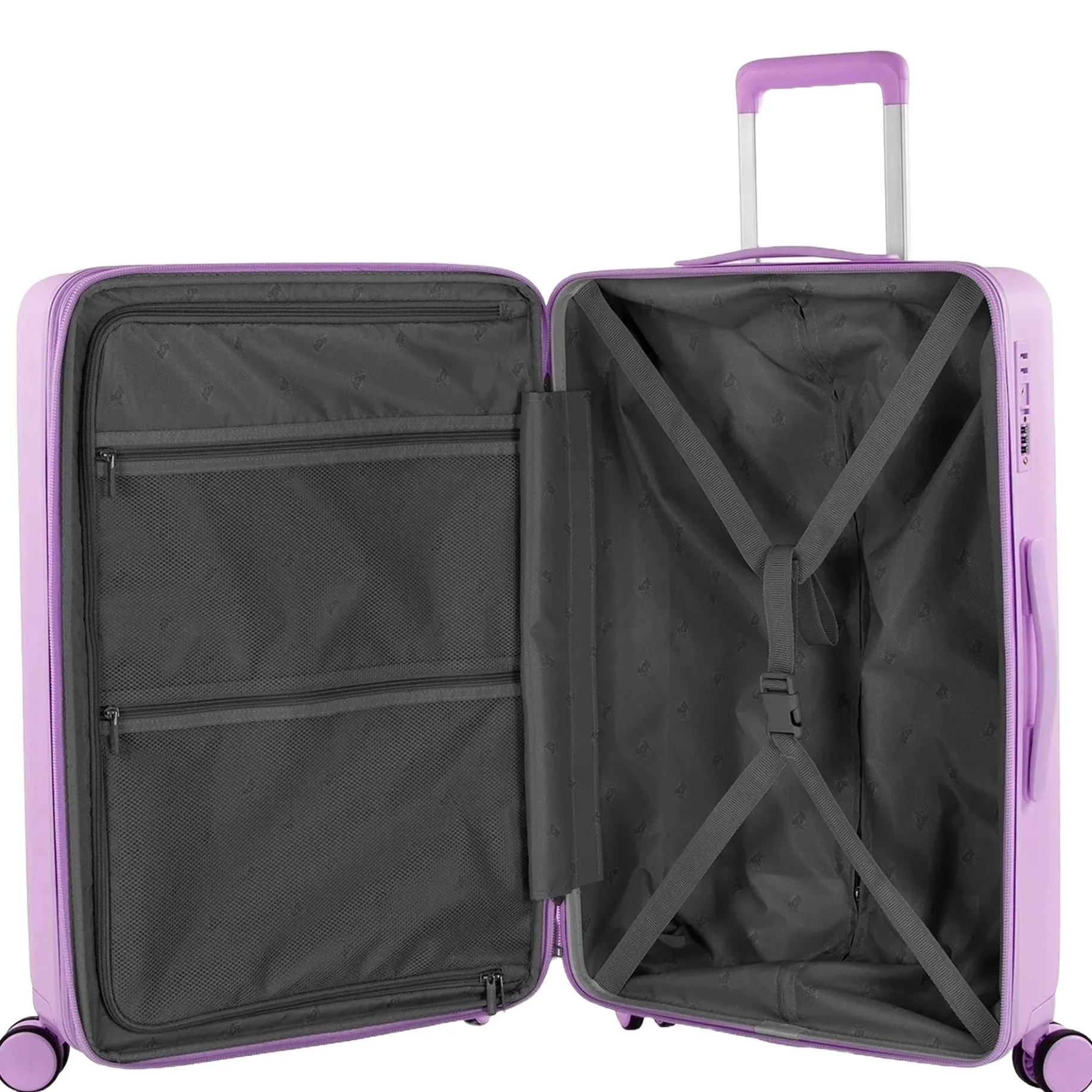 Pastel - 4-Rollen-Trolley M 66 cm erw. (lavender)