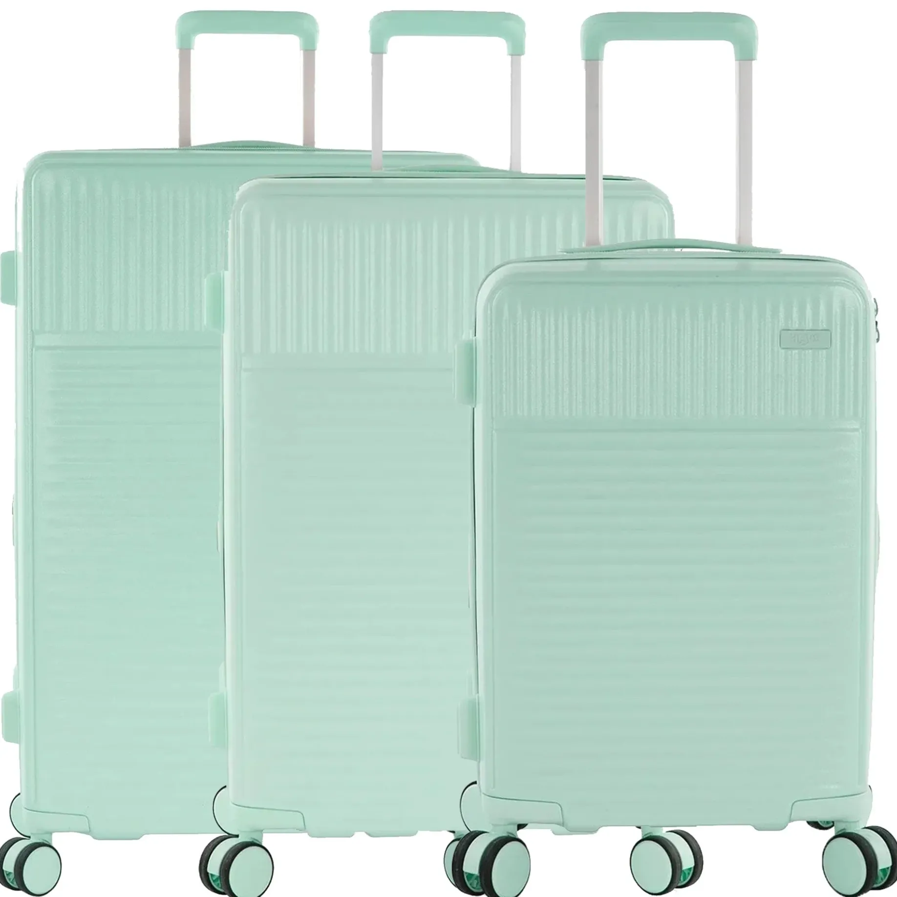 Pastel - 4-Rollen-Trolley Set 3tlg. erw. (mint)
