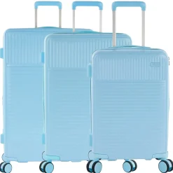 Pastel - 4-Rollen-Trolley Set 3tlg. erw. (blue)