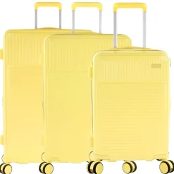 Pastel - 4-Rollen-Trolley Set 3tlg. erw. (gelb)