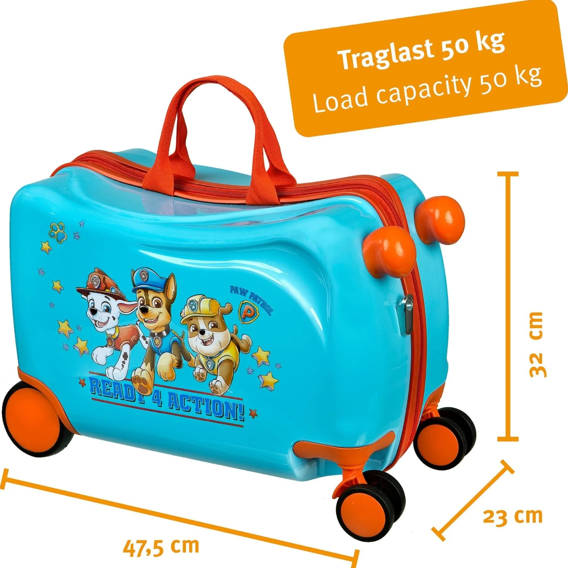 Paw Patrol Ride-On - 4-Rollen-Kindertrolley 47.5 cm (Paw Patrol)