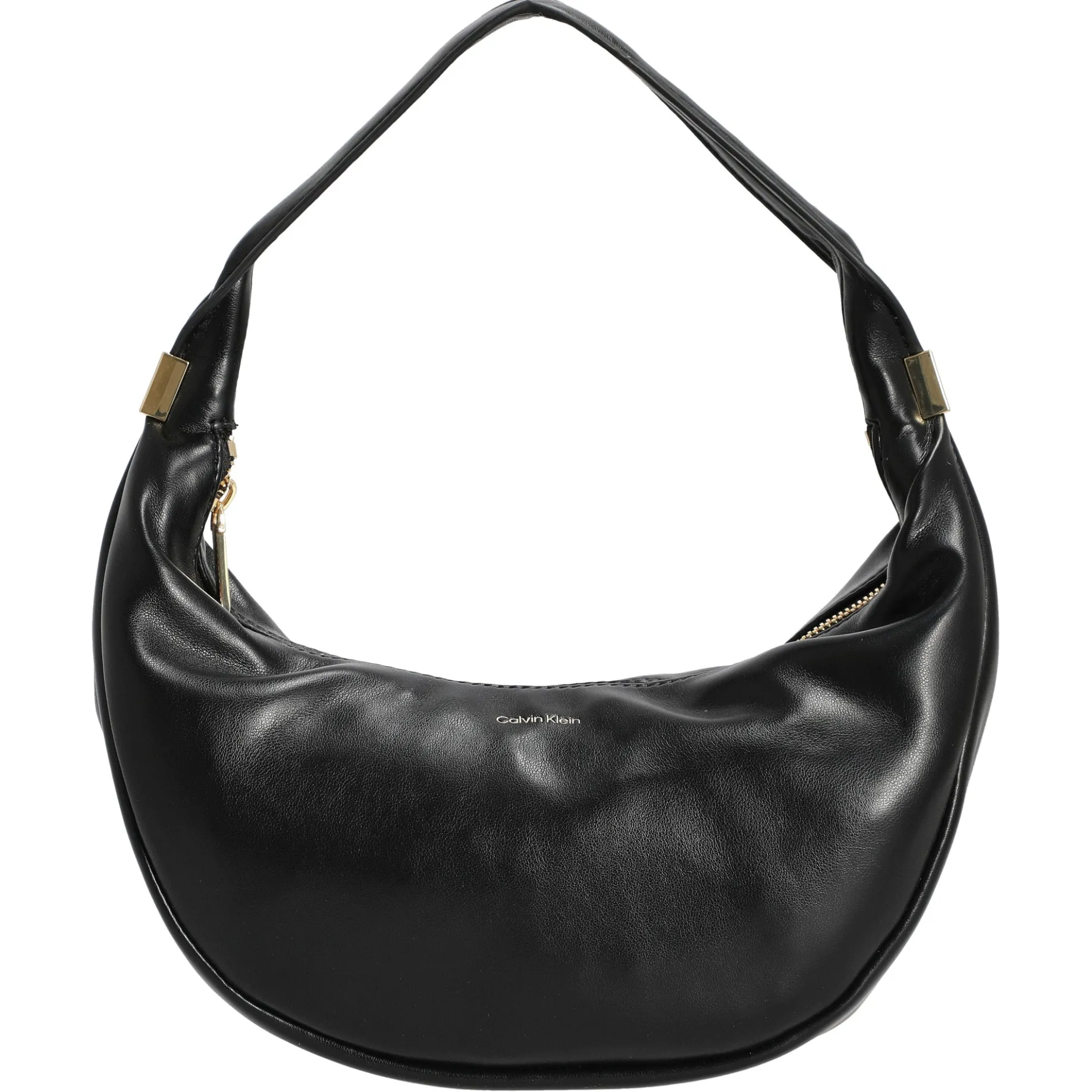 Pinched Soft Crescent - Schultertasche L 35 cm (schwarz)
