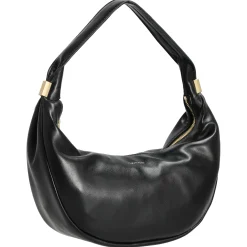 Pinched Soft Crescent - Schultertasche L 35 cm (schwarz)