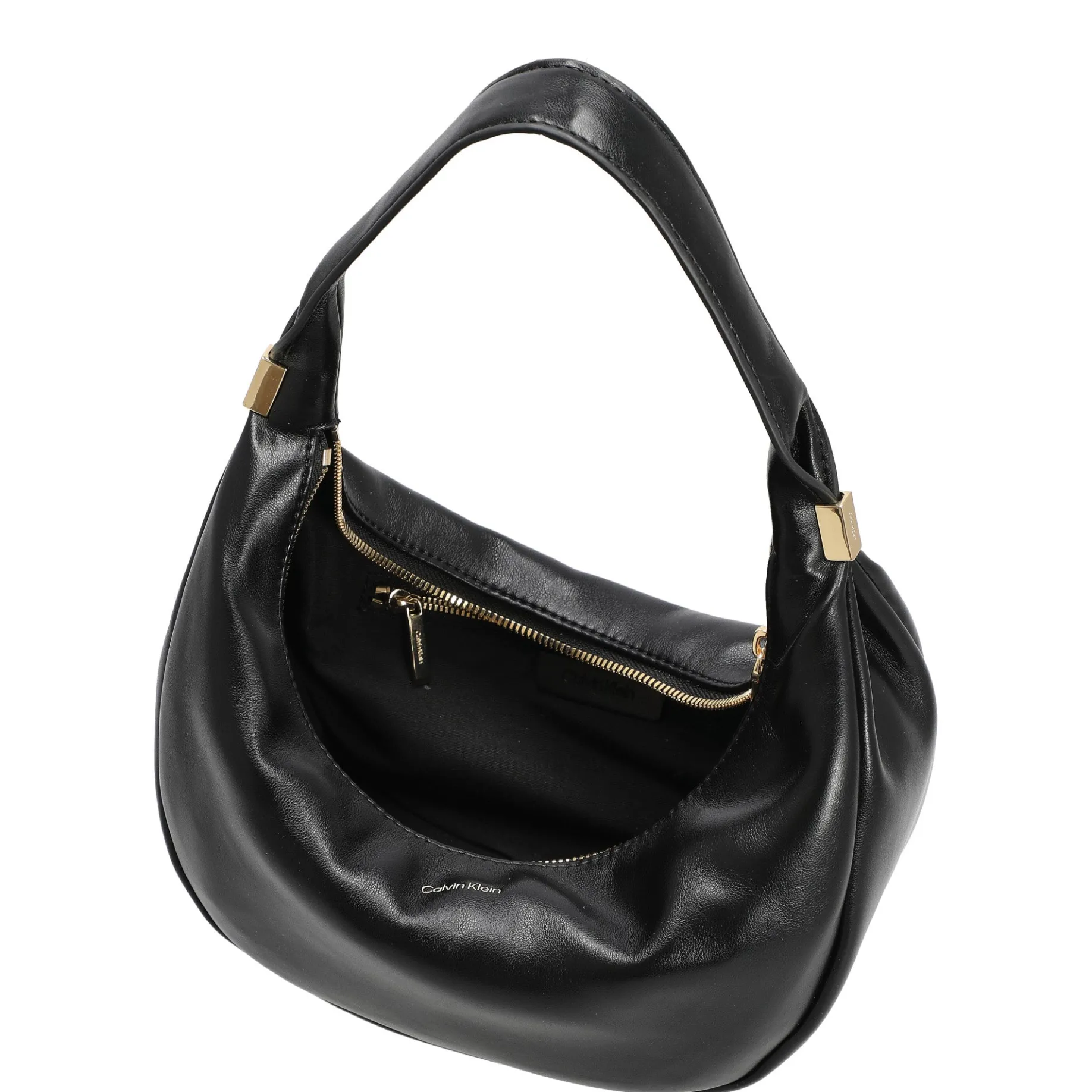 Pinched Soft Crescent - Schultertasche L 35 cm (schwarz)