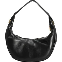 Pinched Soft Crescent - Umhängetasche S 24 cm (schwarz)