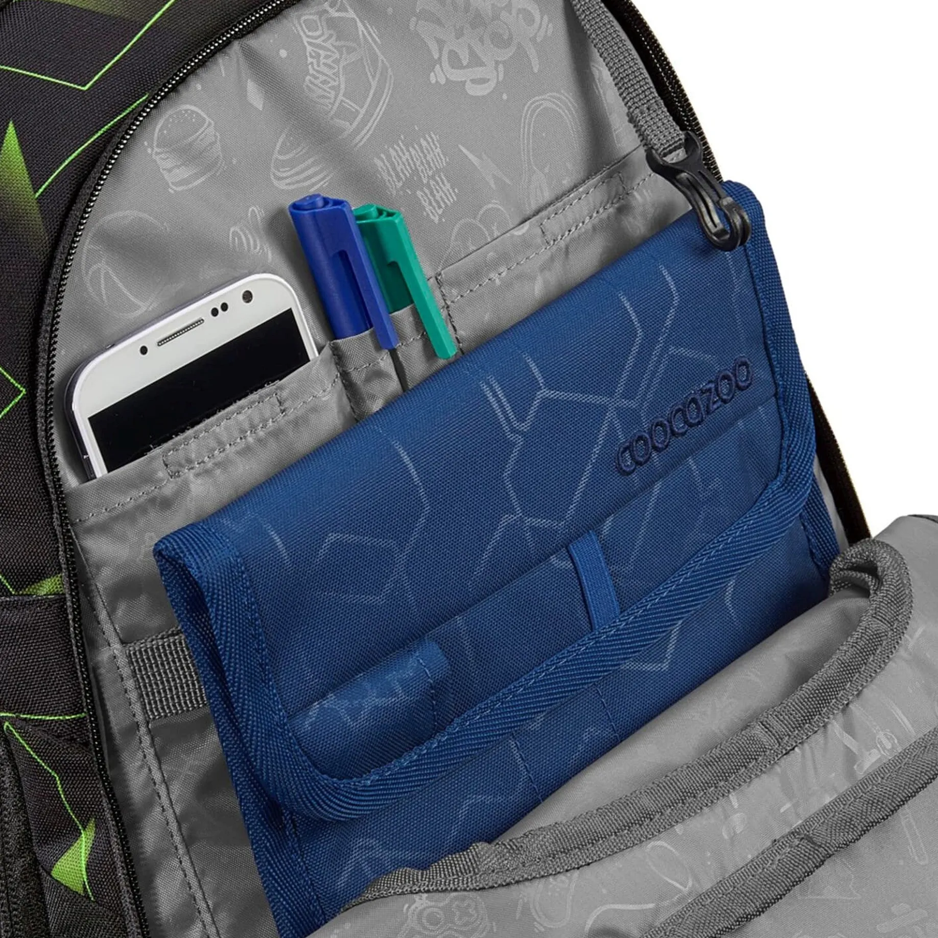 Porter - Schulrucksack 44 cm (Lime Flash)