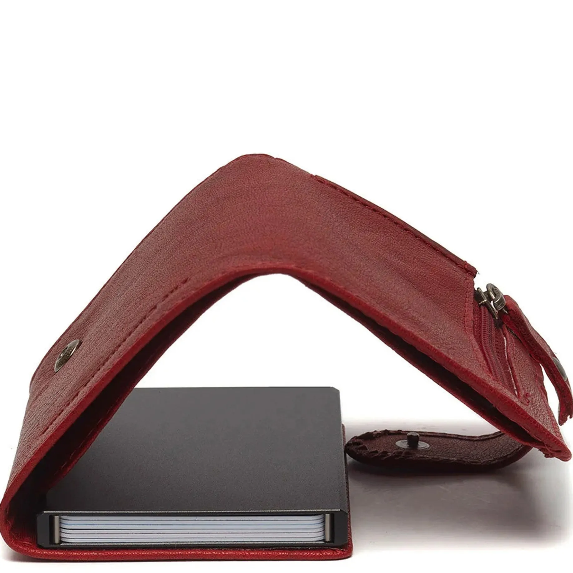 Portland - Kreditkartenetui 6cc 10 cm RFID (red)